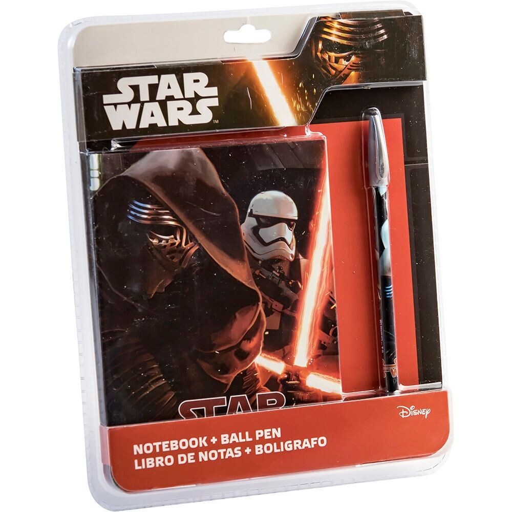set libreta y boligrafo Star Wars, en blister