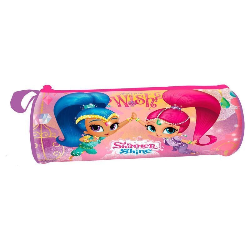 Portatodo cilindrico diseño shimmer and shine, dimensiones: 22x8cm
