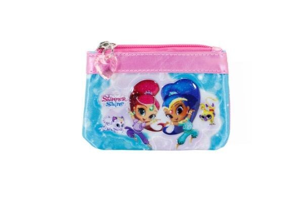 4 Monederos doble cremallera licencia oficial shimmer and shine