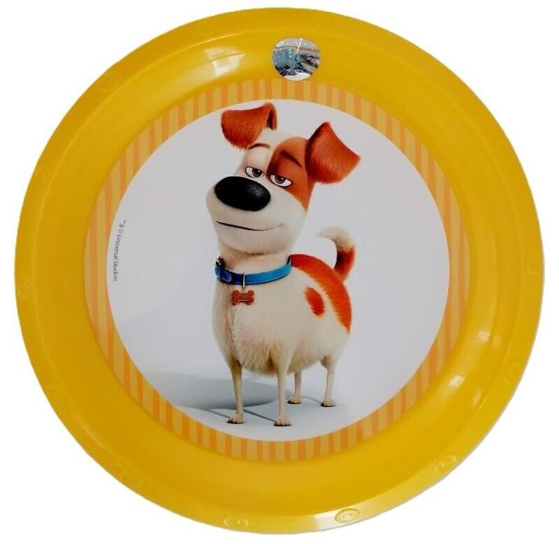 plato reutilizable fiesta de la licencia oficial Mascotas, producto de plástico libre de BPA