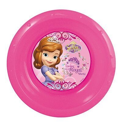 cuenco fiesta reutilizable de la licencia oficial disney princesa Sofia, de plastico libre de BPA