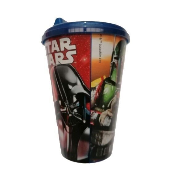 Vaso sipper 430ml  Star Wars, producto de plastico libre de BPA, con boquilla adaptada para aprendizaje