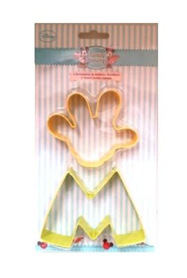 Set 2 cortadores galletas licencia oficial Disney Mickey Mouse, producto de metal ideal repostería