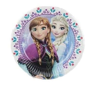 Pack 8 platos de cartón para fiesta, Disney Frozen 20 cm, , ideal fiestas de cumpleaños