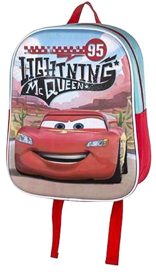 Mochila guarderia licencia oficial Disney Cars, diseño 3D alta calidad