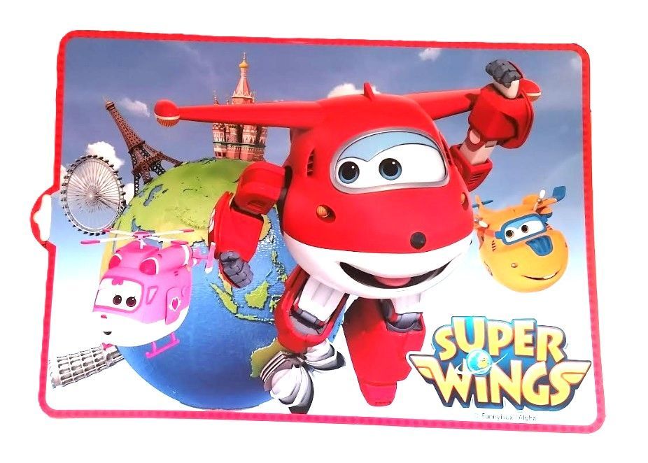 Mantel individual licencia oficial Super Wings, ideal para proteger la mesa