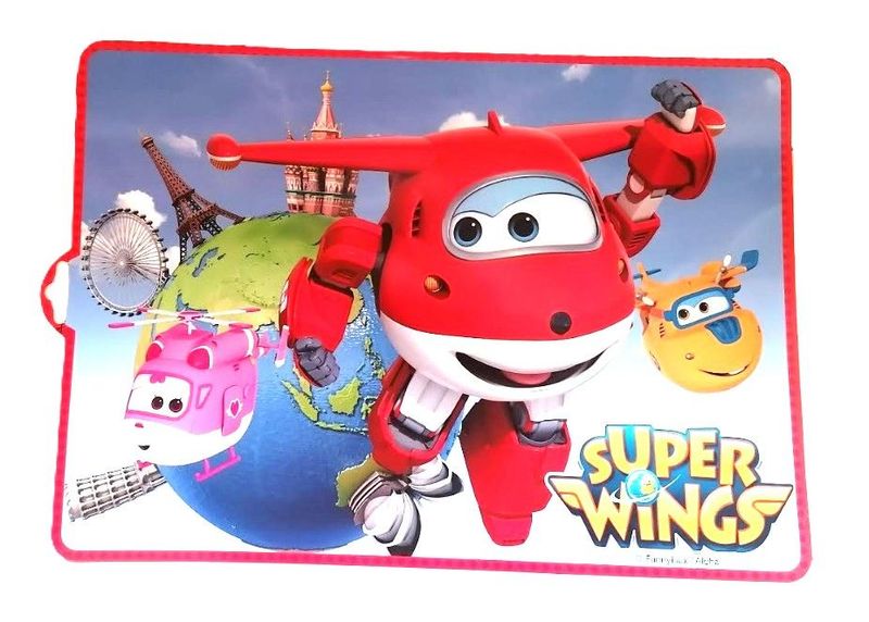 Mantel individual licencia oficial Super Wings, ideal para proteger la mesa