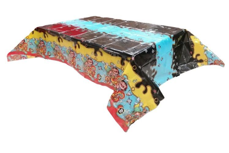 Mantel fiesta 180x120cm Piratas, producto de plastico, ideal como complemento para fiestas de cumpleaños o eventos