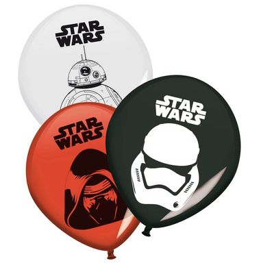 Pack 8 globos Star Wars, ideales para decorar fiestas de cumpleaños