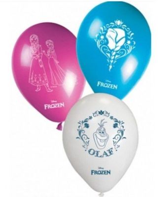 Pack 8 globos Disney Frozen, ideales para decorar fiestas de cumpleaños