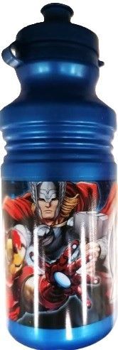 Botella de la licencia oficial marvel Avengers, azul, producto de plástico libre de BPA, capacidad  450ml