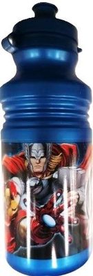 Botella de la licencia oficial marvel Avengers, azul, producto de plástico libre de BPA, capacidad  450ml