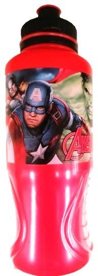 botella ergo sport licencia oficial Avengers,roja, producto de plastico libre de BPA