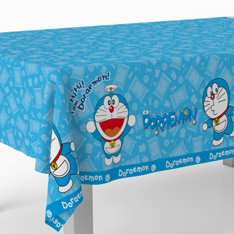 Mantel de plástico Doraemon, ideal para fiestas y cumpleaños, 120x180 cm