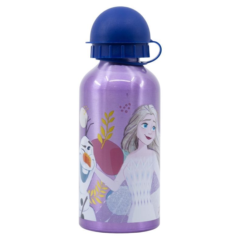 Botella de aluminio, licencia oficial disney, Frozen,  capacidad: 400ml