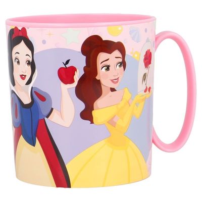 Taza apta para microondas de la licencia oficial disney Princesas, capacidad: 350ml, producto de plastico libre de BPA