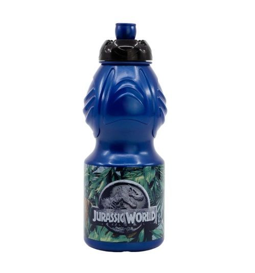 Botella de agua 400 ml con diseño Jurrasic World, parque jurasico; producto reutilizable, sin BPA