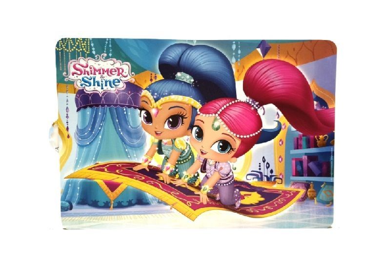10 manteles individuales Shimmer & Shine, ideal para proteger la mesa