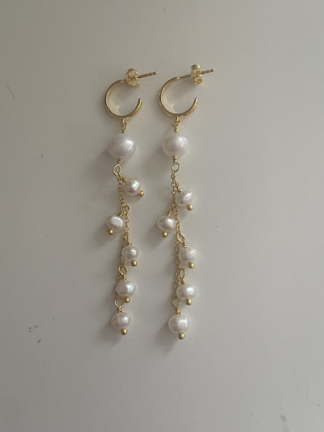 Ella øreringe (forgyldt)