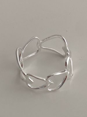 Hjerte ring (Sterling sølv)