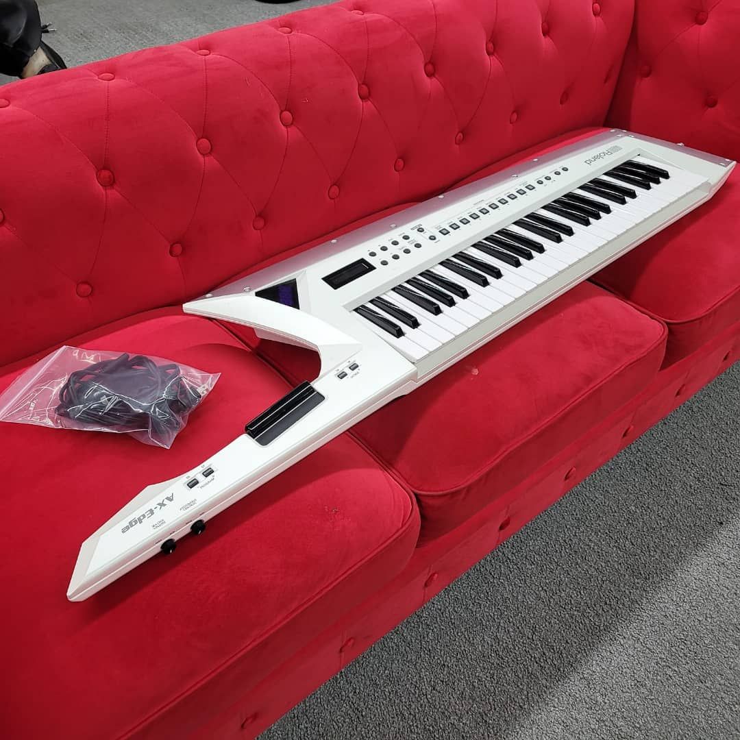 Roland AX-Edge 49-Key Keytar Synthesizer in White