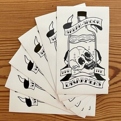 Skull and Bottle Sticker