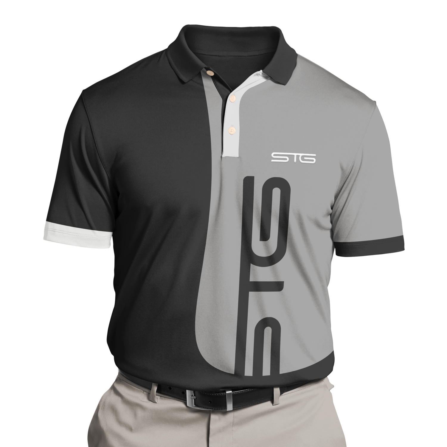 STG Shirt Unisex Black Style A 95% Cotton 5% Lycra