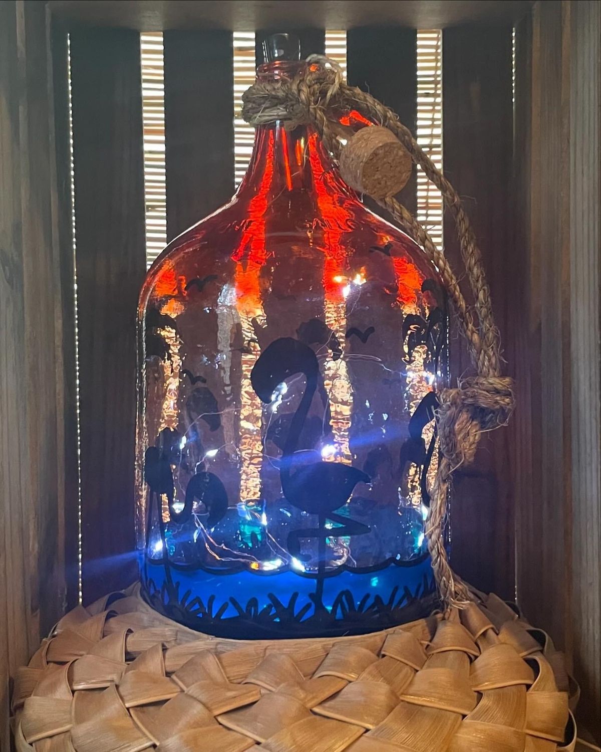 CUSTOM HAND PAINTED GLASS GALLON JUGS