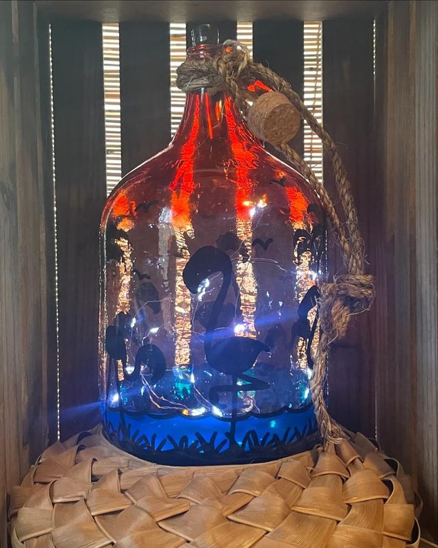 CUSTOM HAND PAINTED GLASS GALLON JUGS