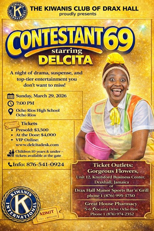 CONTESTANT 69, OCHO RIOS HIGH SCHOOL, DATE: SUNDAY, MARCH 29th, 7:00PM, VIP*