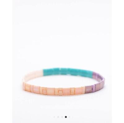 Rainbow Handcrafted stretch Bracelet