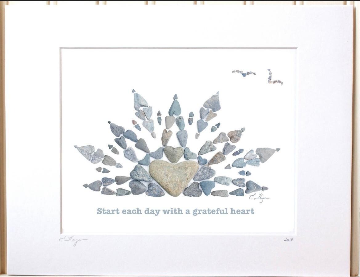 Love Rocks Me Large Grateful Heart Print