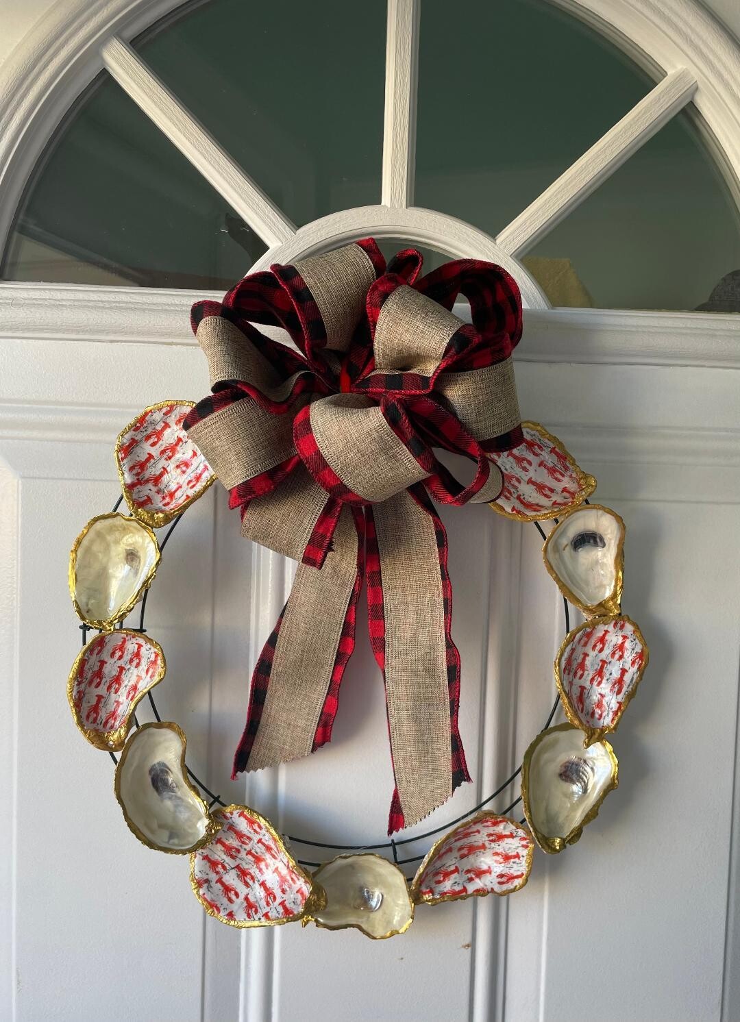 Lobster Decoupage and Natural Wreath