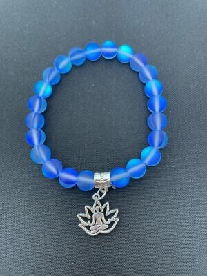 Blue Mystic Aura Quartz Gemstone Bracelet