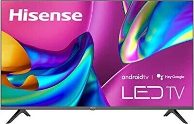 Hisense Serie A4 - TV inteligente con Android HD de 32 pulgadas con DTS Virtual X, modos de juego y deportes, Chromecast integrado, compatibilidad con Alexa (32A4H, nuevo modelo 2022), color negro