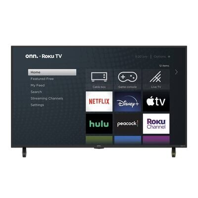 onn. 75” Class 4K UHD (2160P) LED Frameless Roku Smart TV (100044717)