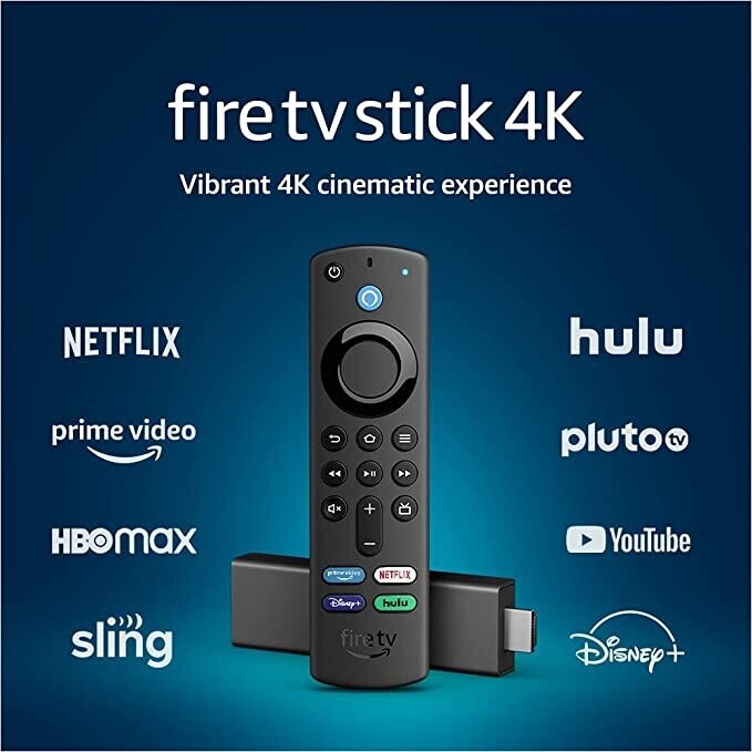 Fire TV Stick 4K con la más reciente generación de control remoto por voz Alexa (incluye controles de televisión), Dolby Vision