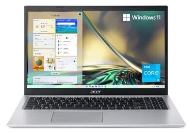 Acer Aspire 5 A515-56-32DK Slim Laptop - 15.6 Full HD IPS Display - 11th Gen Intel i3-1115G4 Dual Core Processor - 4GB DDR4 - 128GB NVMe SSD - WiFi 6 - Amazon Alexa - Windows 11 Home in S mode.