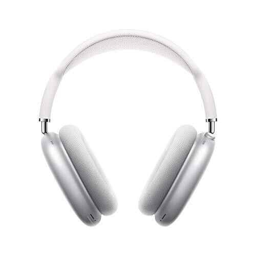 Apple AirPods Max Wireless Over-Ear Headphones. Active Noise Cancelling, Transparency Mode, Spatial Audio, Digital Crown for Volume Control. Bluetooth Headphones for iPhone - Silver