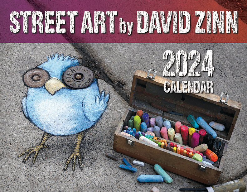 NEW! Street Art by David Zinn 2024 Calendar Store David ZinnDavid Zinn