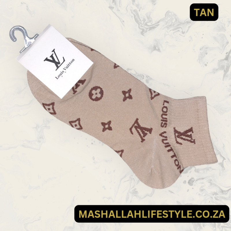 Louis Vuitton Ankle Socks _ Tan