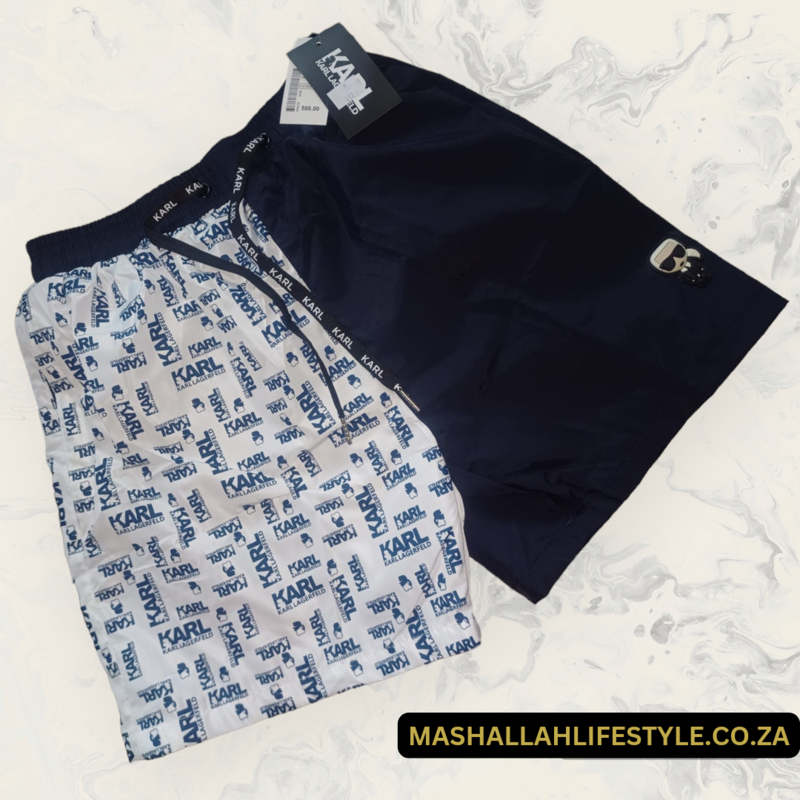 Karl Lagerfeld Logo Shorts _ Navy Medium