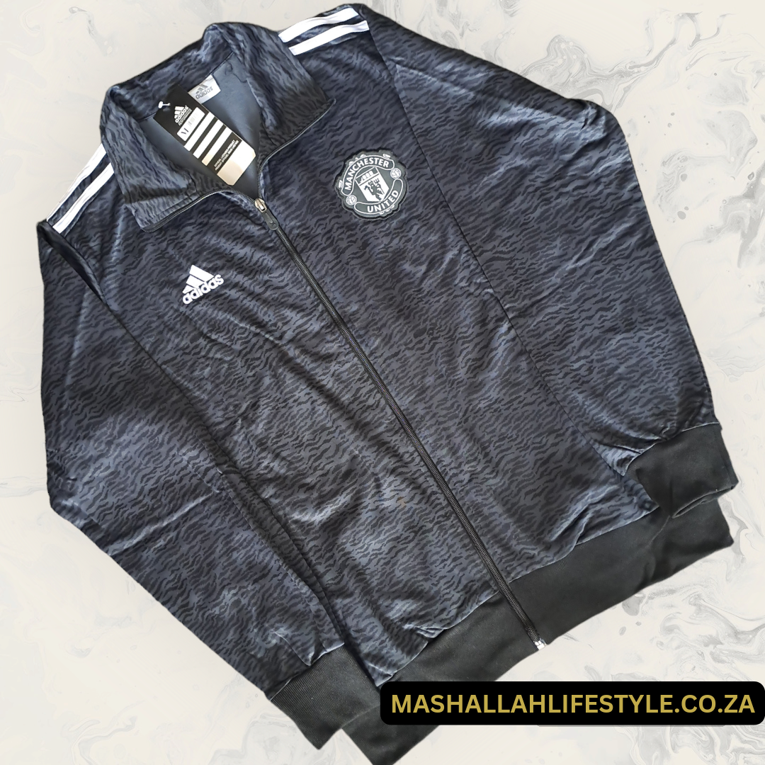 Manchester United Black ZIP-UP Jacket _ LARGE