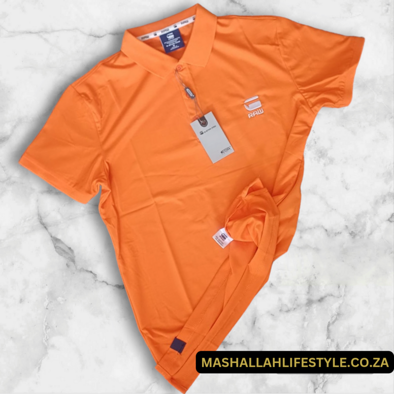 G-Star Raw Polo / Golf Shirt Orange Small