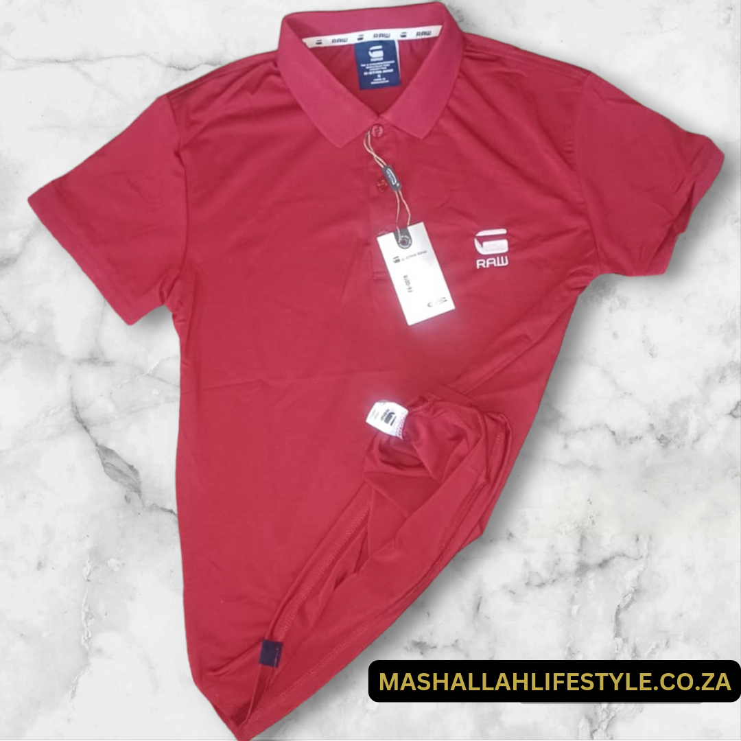 G-Star Raw Polo / Golf Shirt Maroon Small