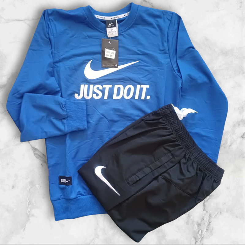 Nike Dri-FIT 2-Piece Tracksuit Set – Blue, Medium