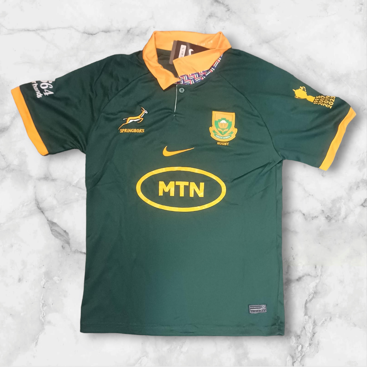 Springboks Rugby Home Jersey ( Tribute To Madiba 46664 ) Small