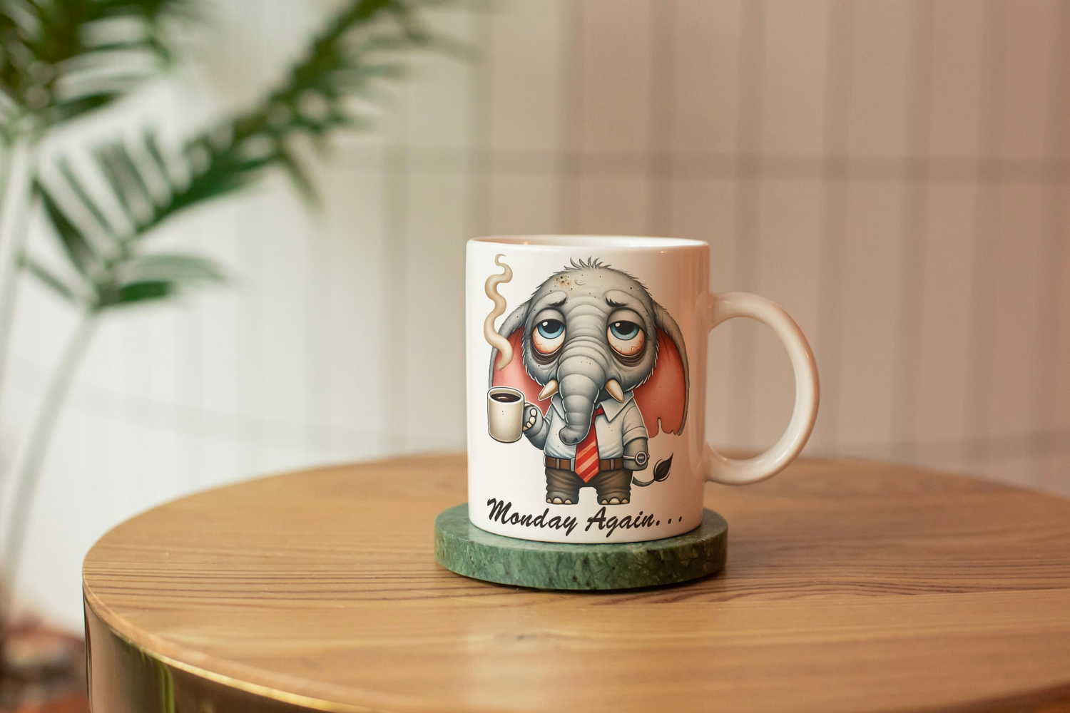 Monday Again. Elephant Mug