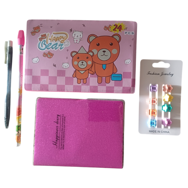 Kids Diary and Mini Art Gift Set - 37 Pieces