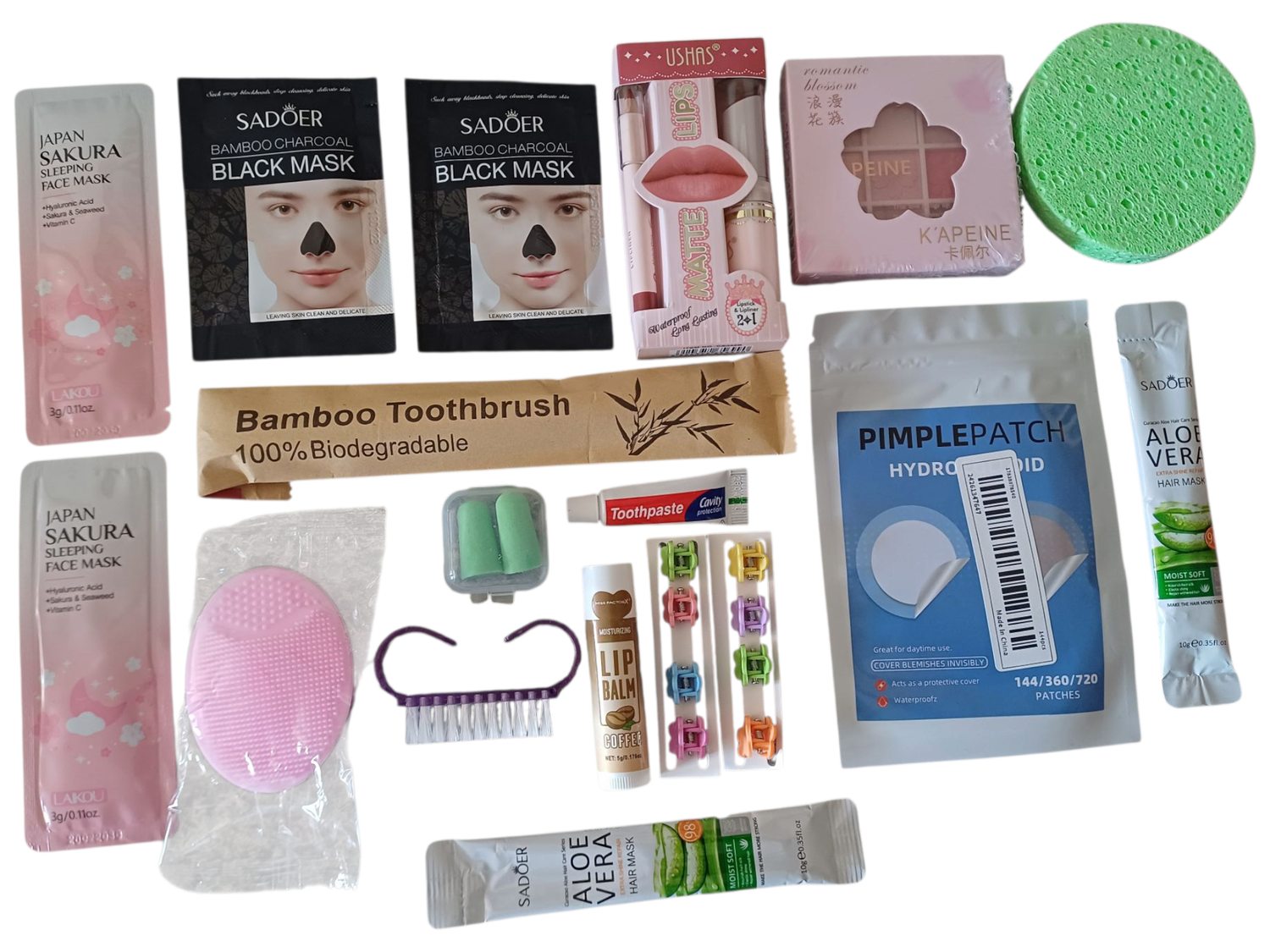 Beauty and Skincare Gift Set with 9-Color Eyeshadow Palette &amp; More